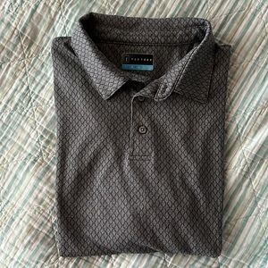PGA Tour Men’s polo tee shirt steel blue grey gray L large